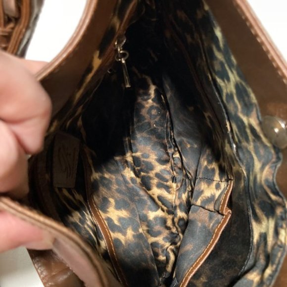 Grace Adele Brown Leather Hobo Style Designer Handbag - Picture 15 of 15